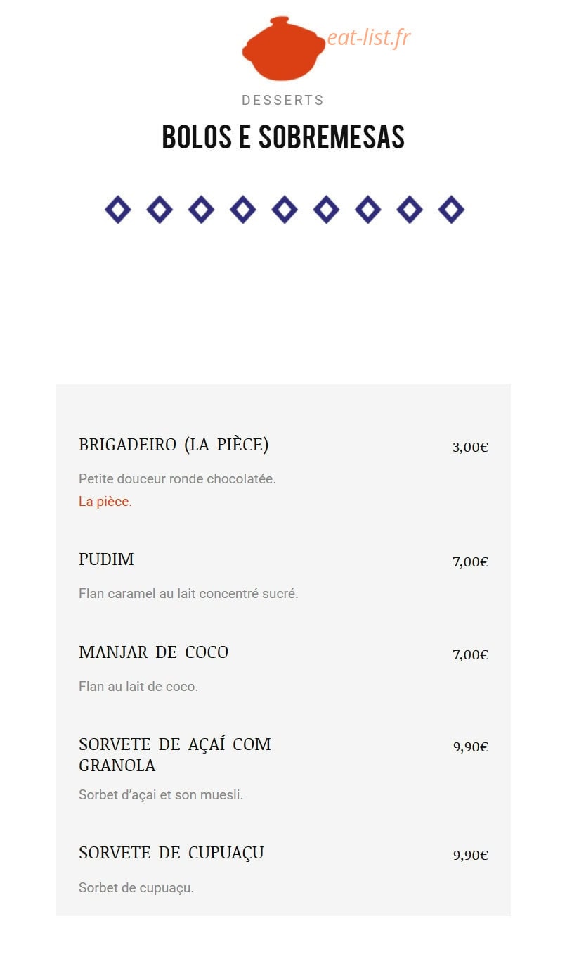 Urucum — carte page 4