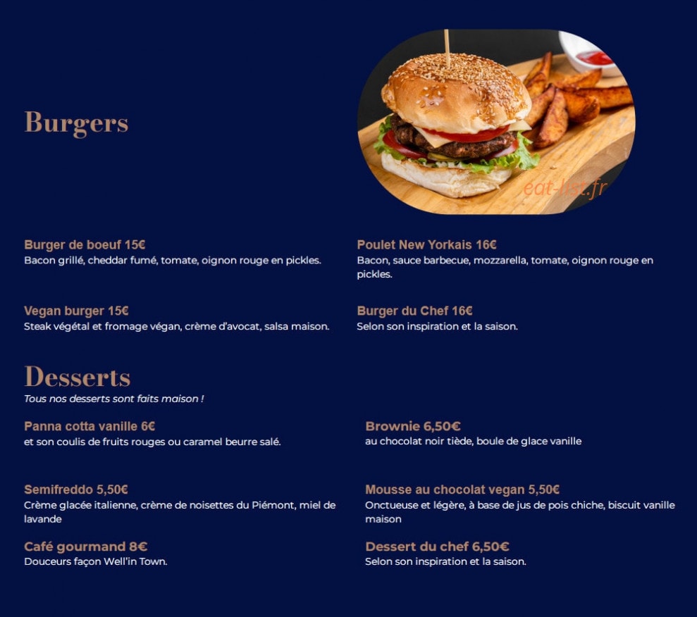 Well in Town — carte page 2
