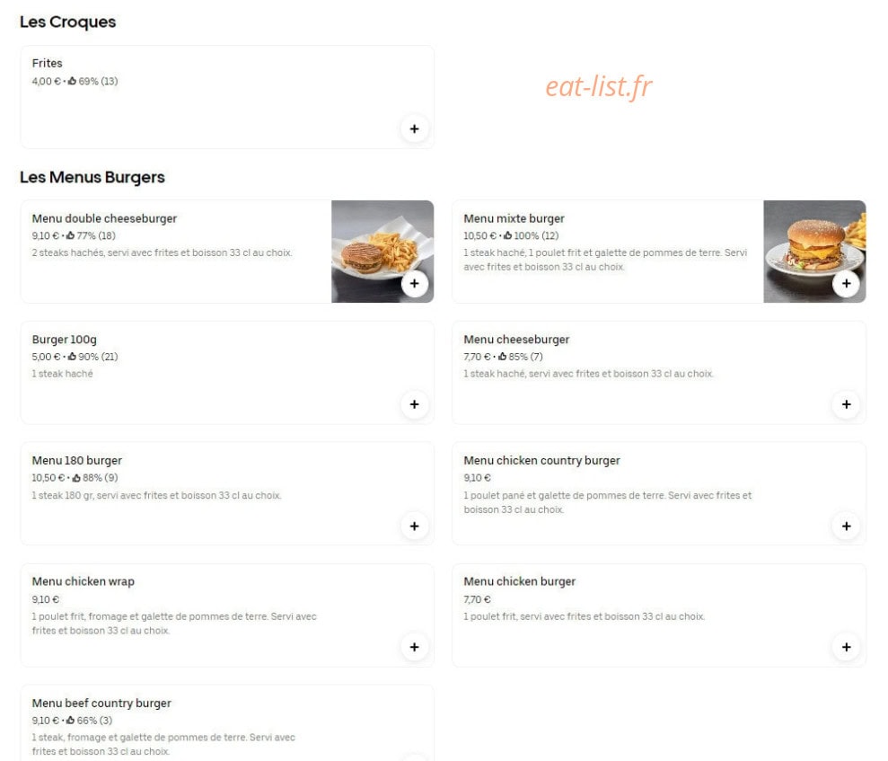 Bunny's — carte page 3