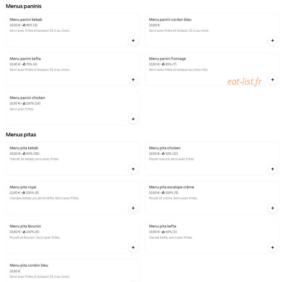 Bunny's — carte page 2