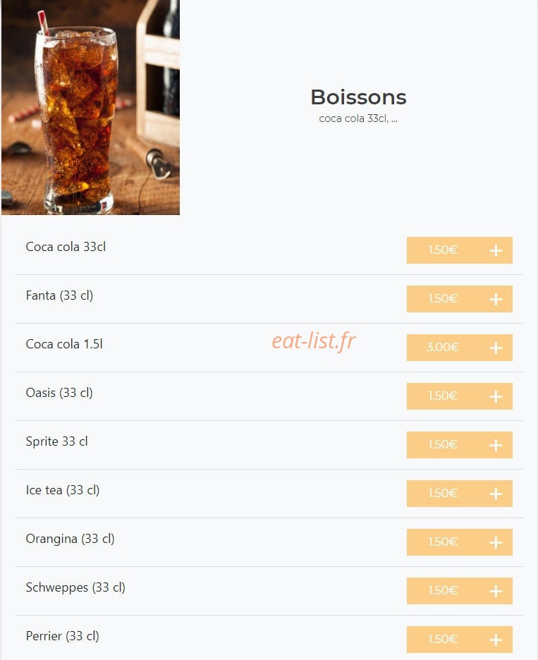 Gusto Pizza — carte page 6