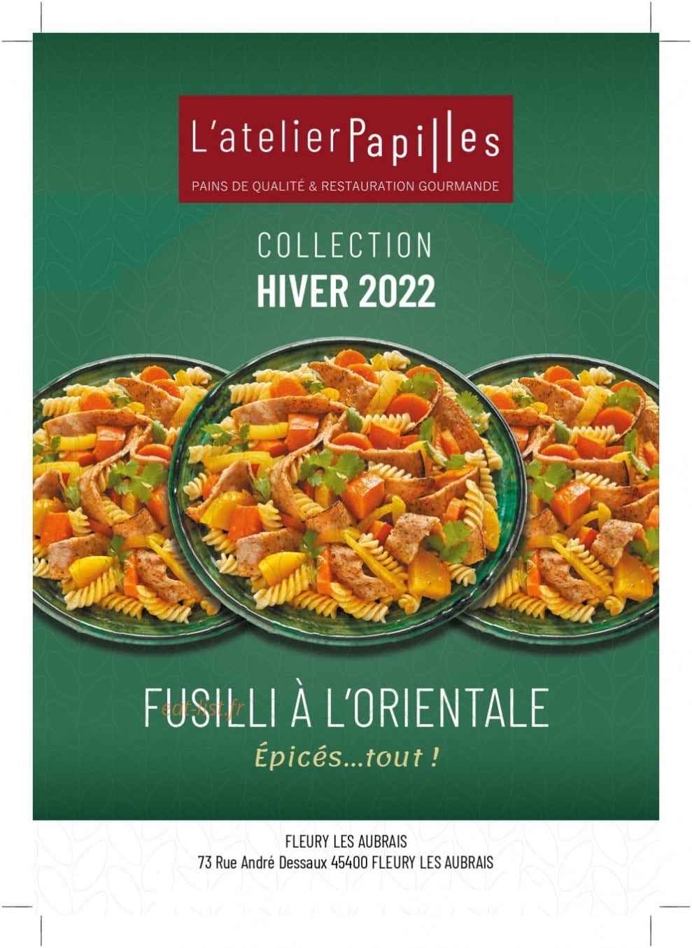 L'atelier Papilles — carte page 1