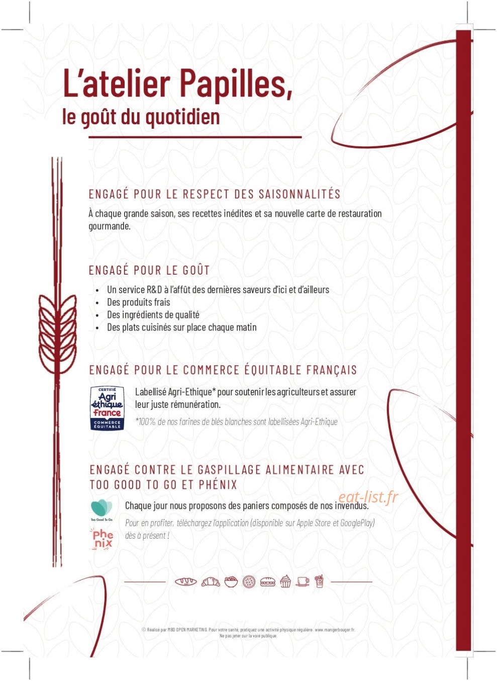 L'atelier Papilles — carte page 8