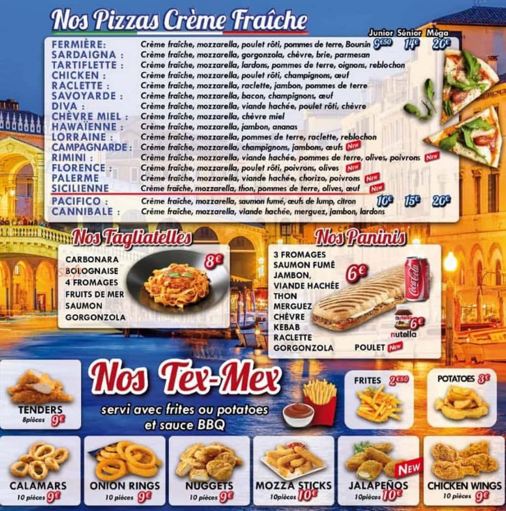 Dinapoli Pizza — carte page 3