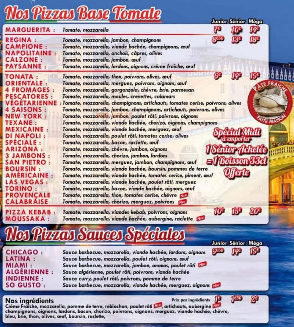 Dinapoli Pizza — carte page 2