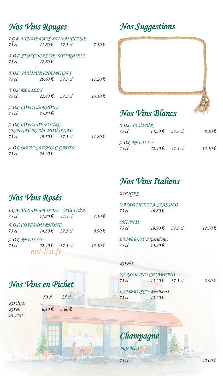 La Gabare — carte page 8