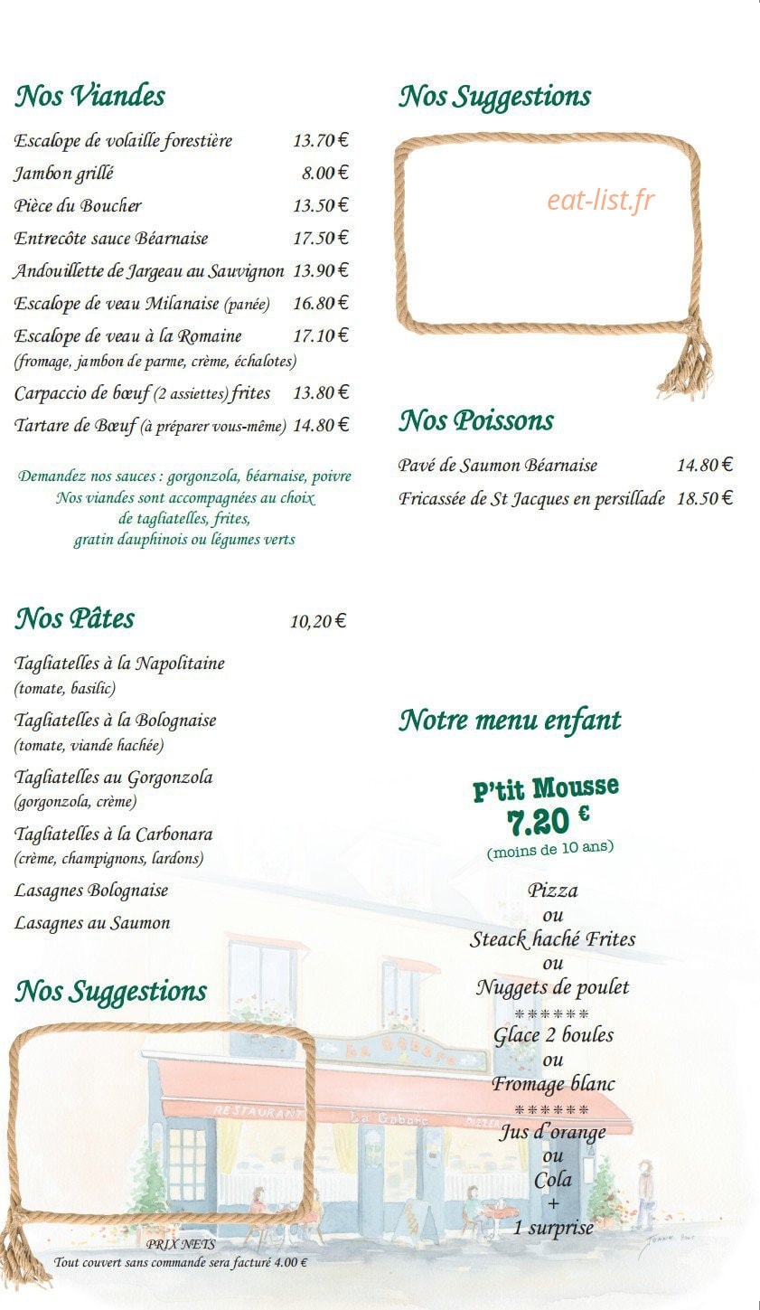 La Gabare — carte page 7