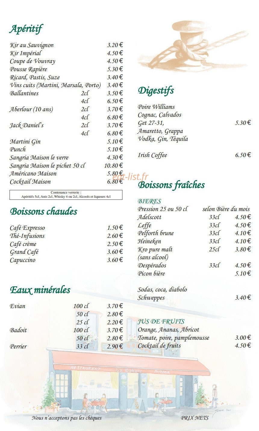 La Gabare — carte page 2