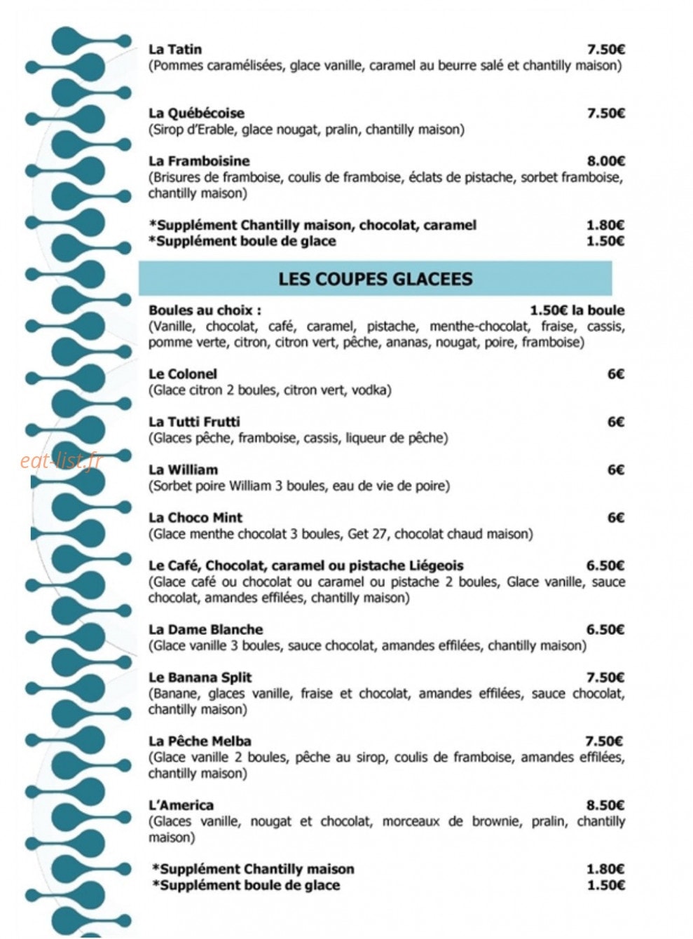 La P'tite Parlotte — carte page 2