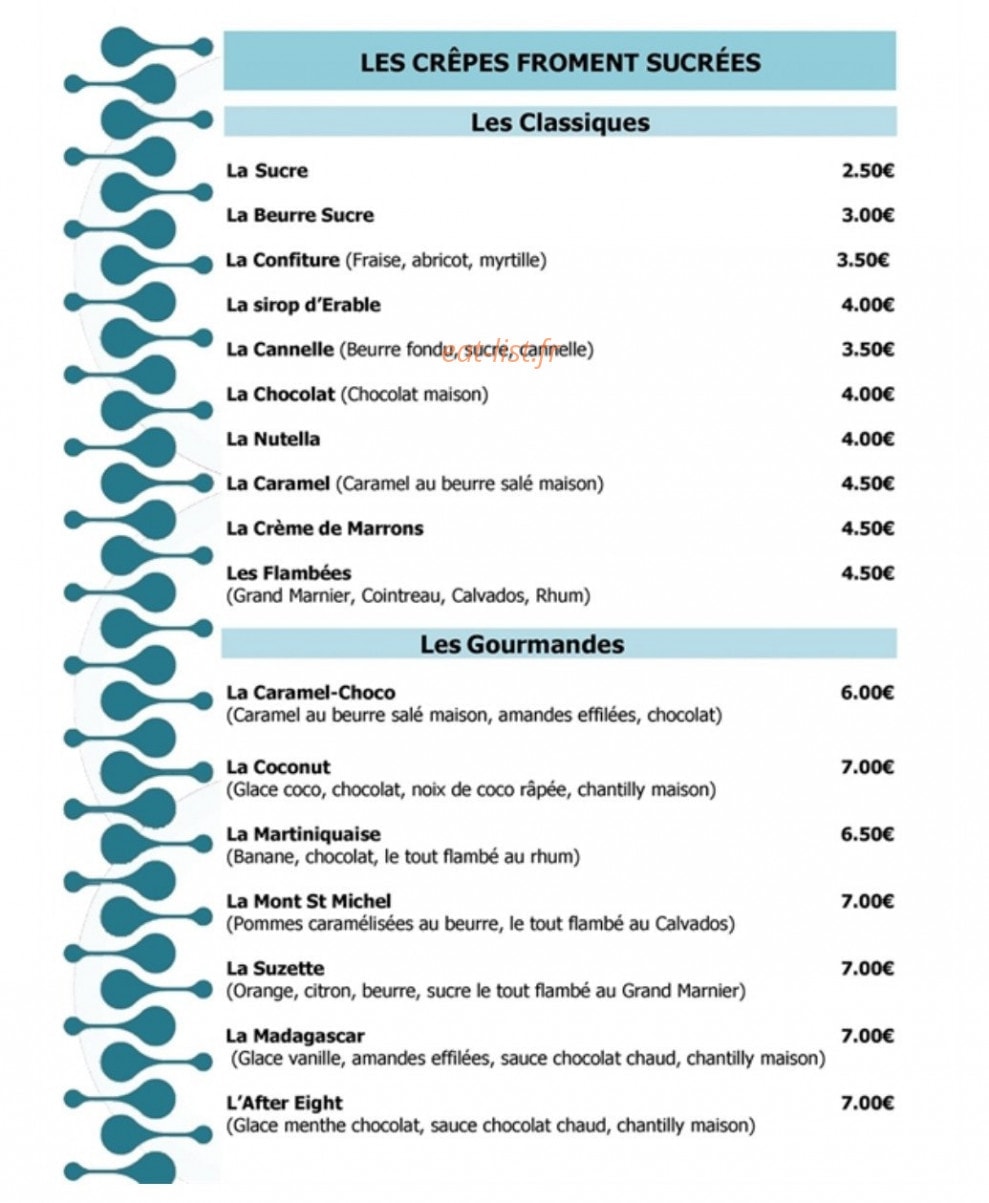 La P'tite Parlotte — carte page 1