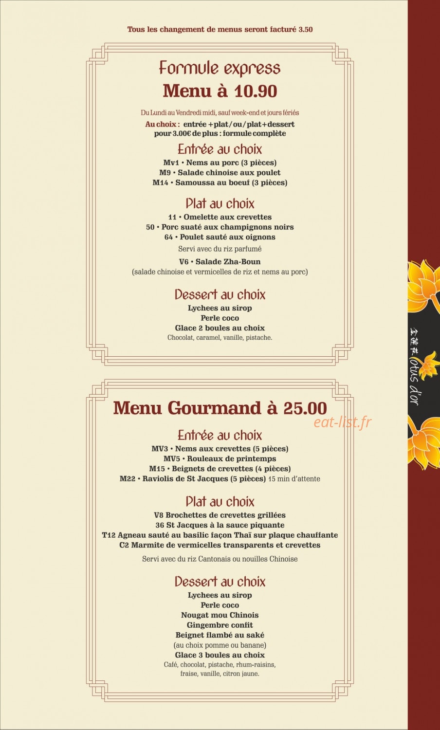 Lotus d'Or — carte page 7