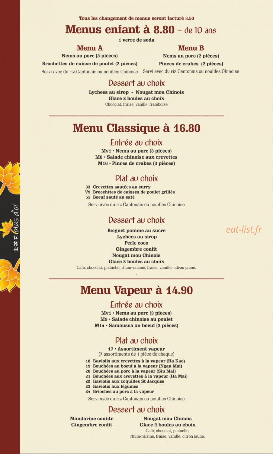 Lotus d'Or — carte page 6
