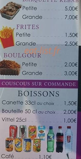 New Kebab Pacha — carte page 5