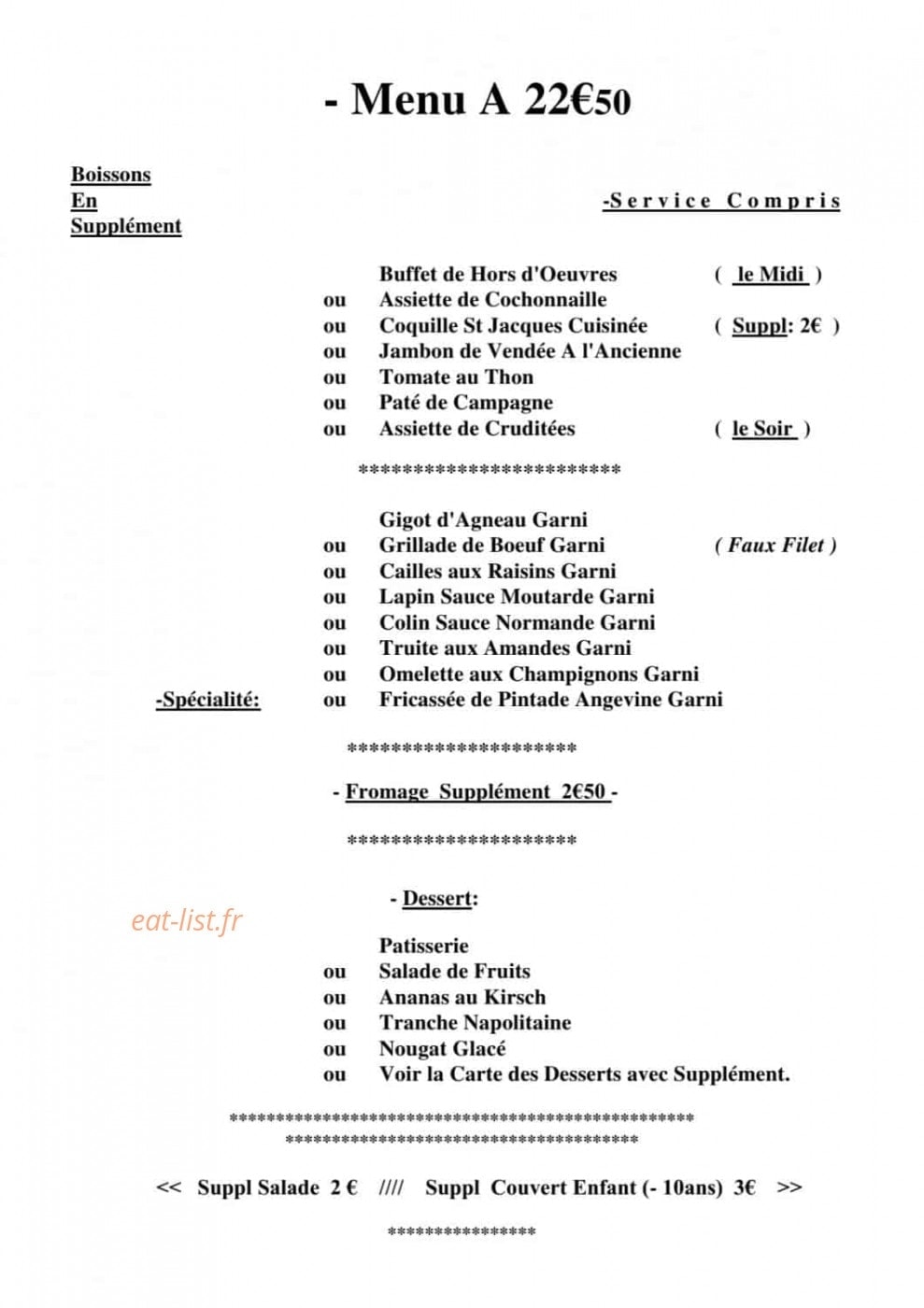Hôtel de la place — carte page 4