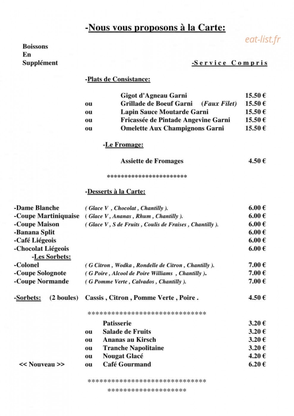 Hôtel de la place — carte page 12