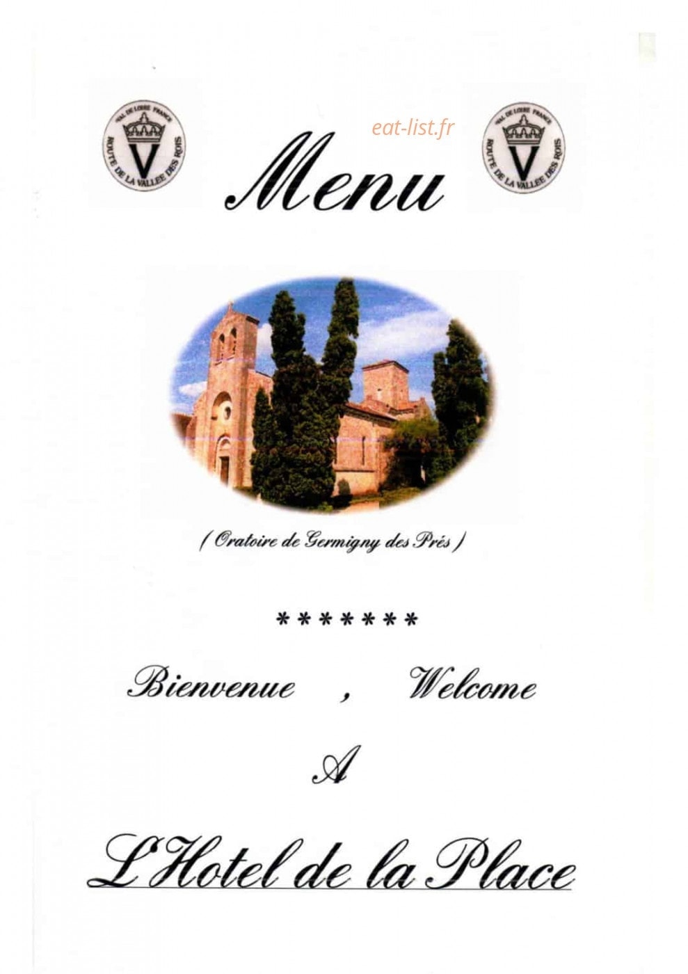 Hôtel de la place — carte page 1
