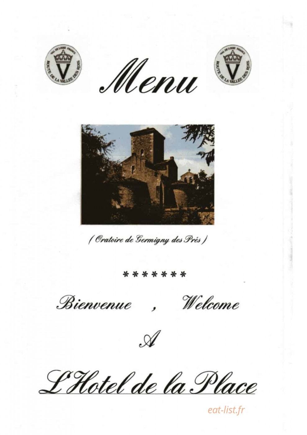Hôtel de la place — carte page 7
