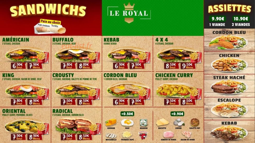 Le royal — carte page 1