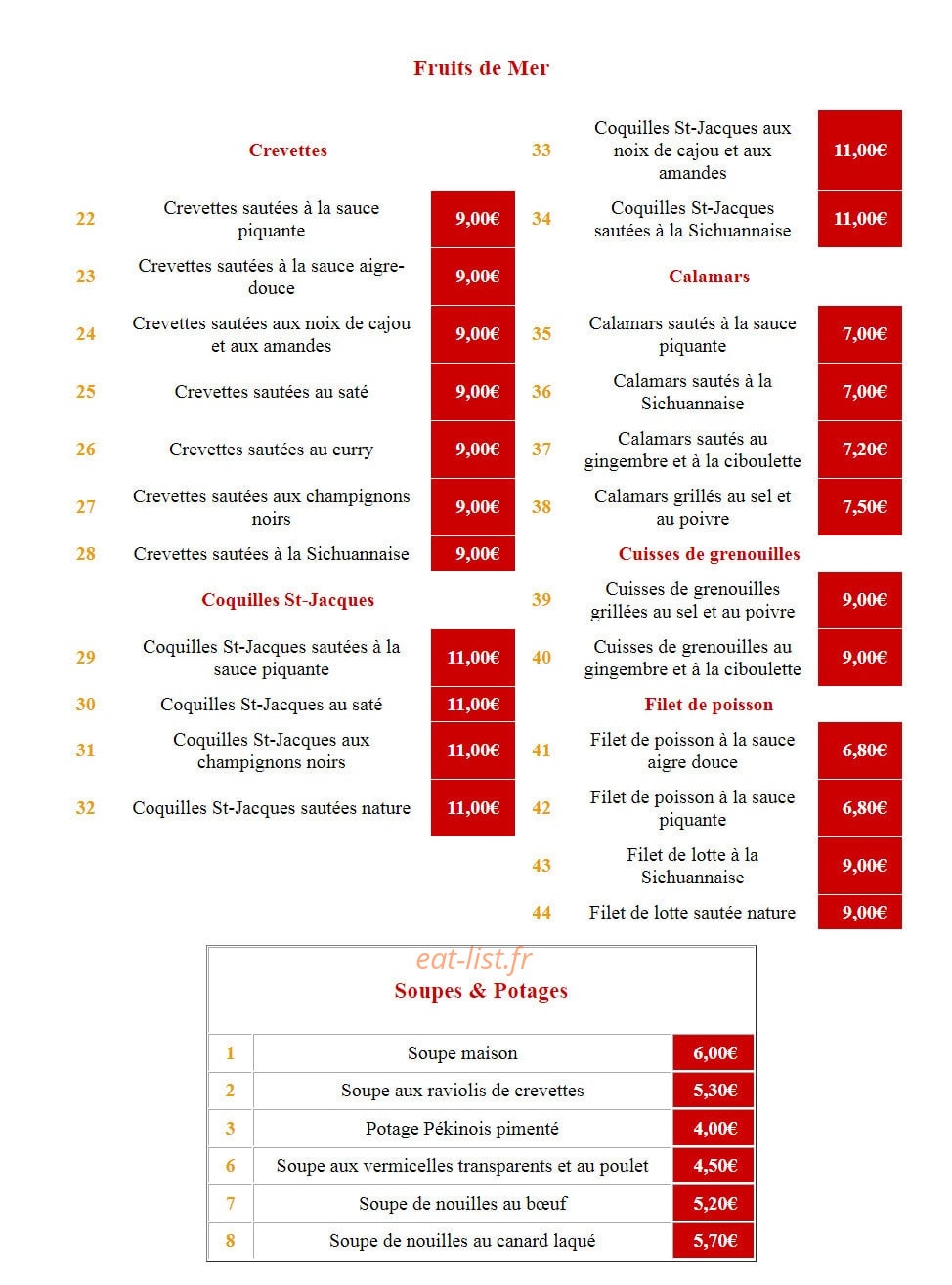 Domaine du Magnat — carte page 2