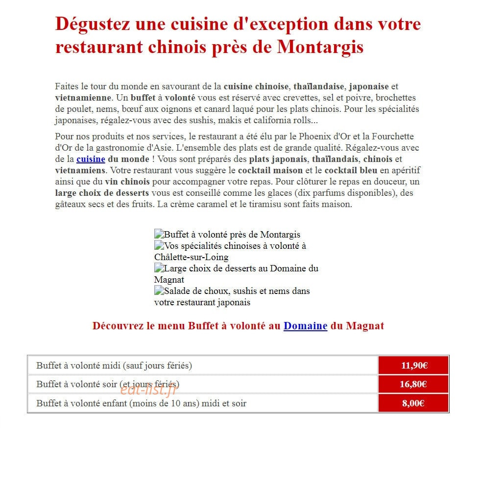 Domaine du Magnat — carte page 5