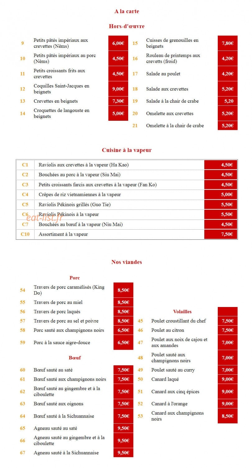 Domaine du Magnat — carte page 1