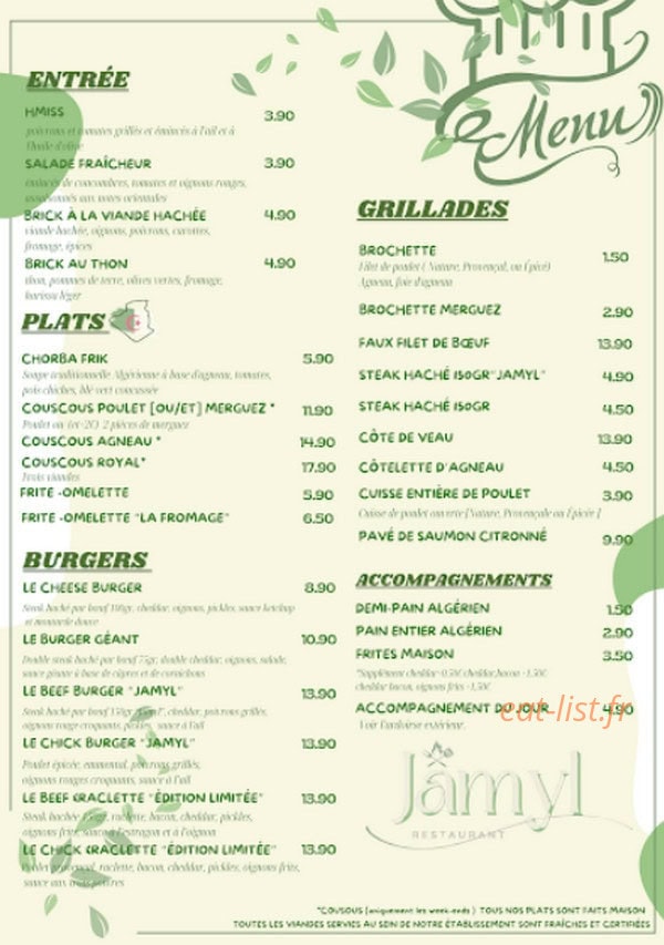 Jamyl — carte page 1