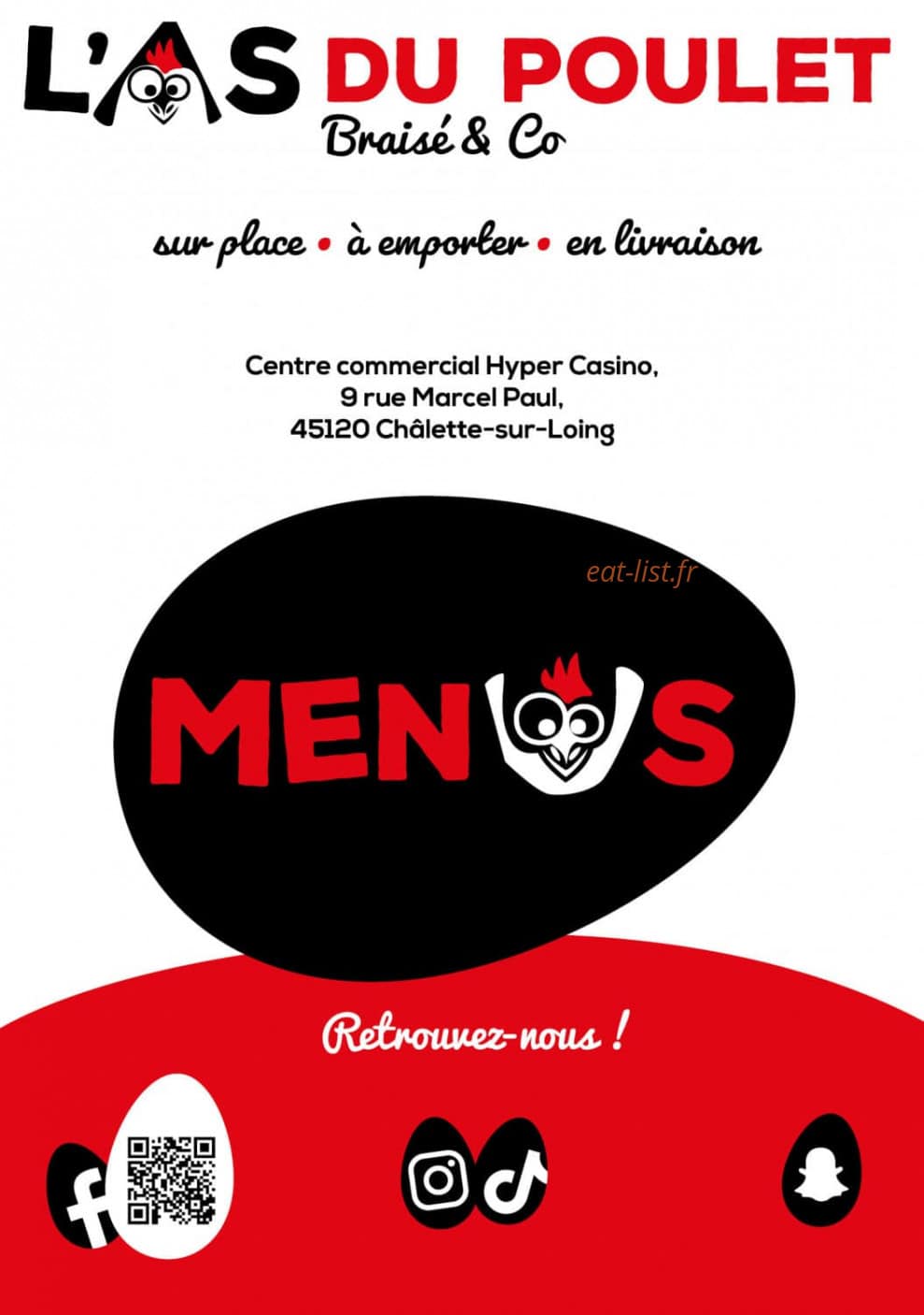 L'As Du Poulet — carte page 1