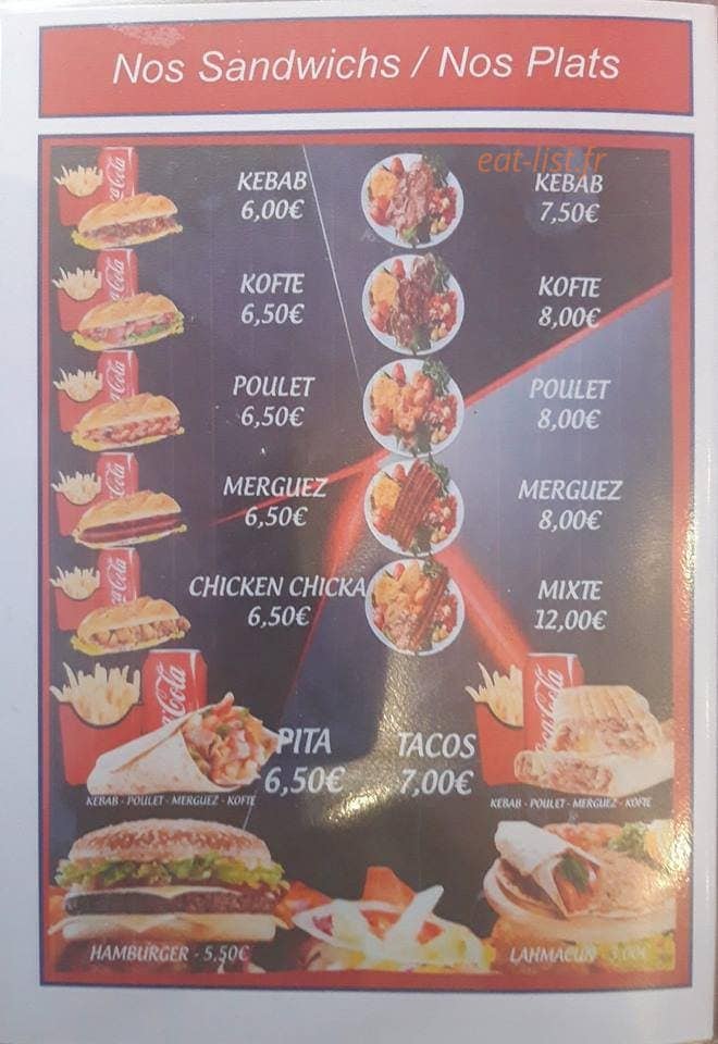 Restaurant du Bourg — carte page 1