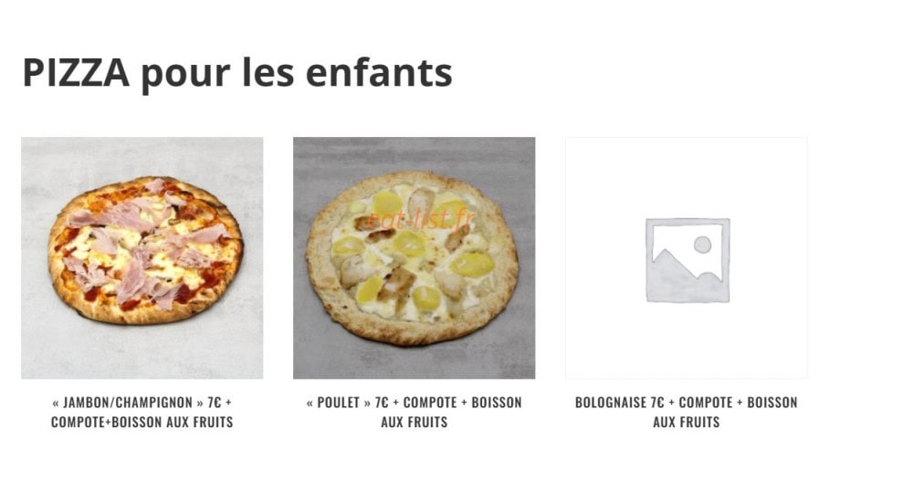 La maison de la Pizza — carte page 2