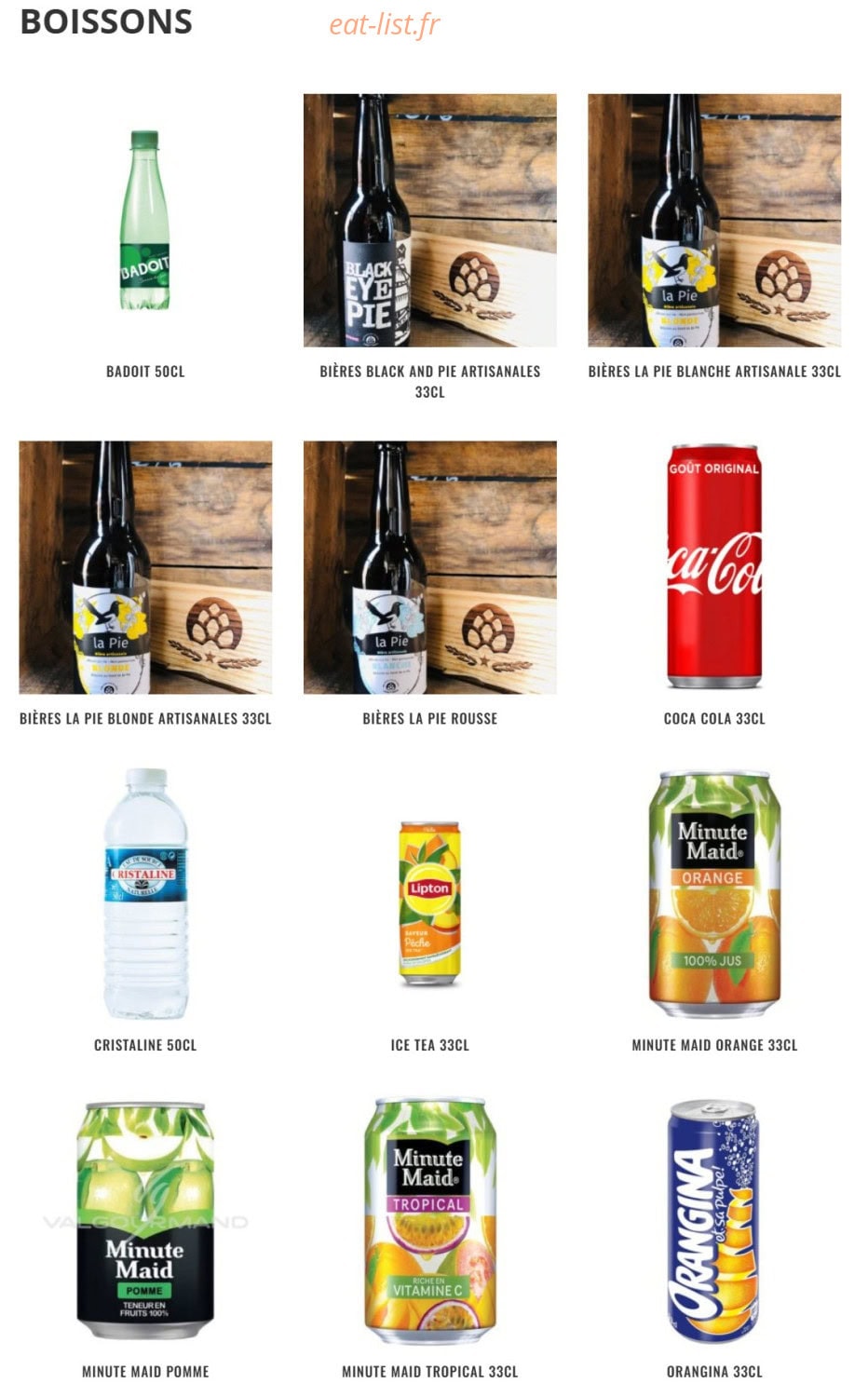 La maison de la Pizza — carte page 3