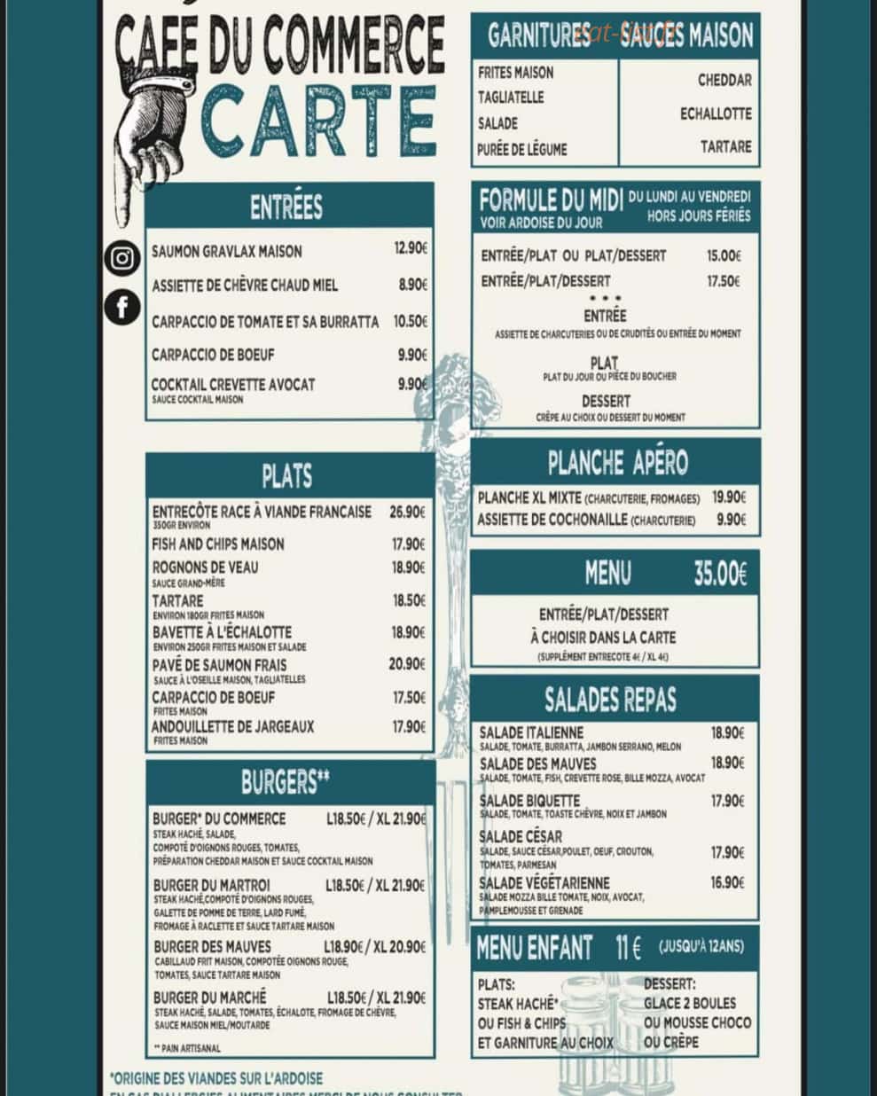 Cafe Du Commerce — carte page 2