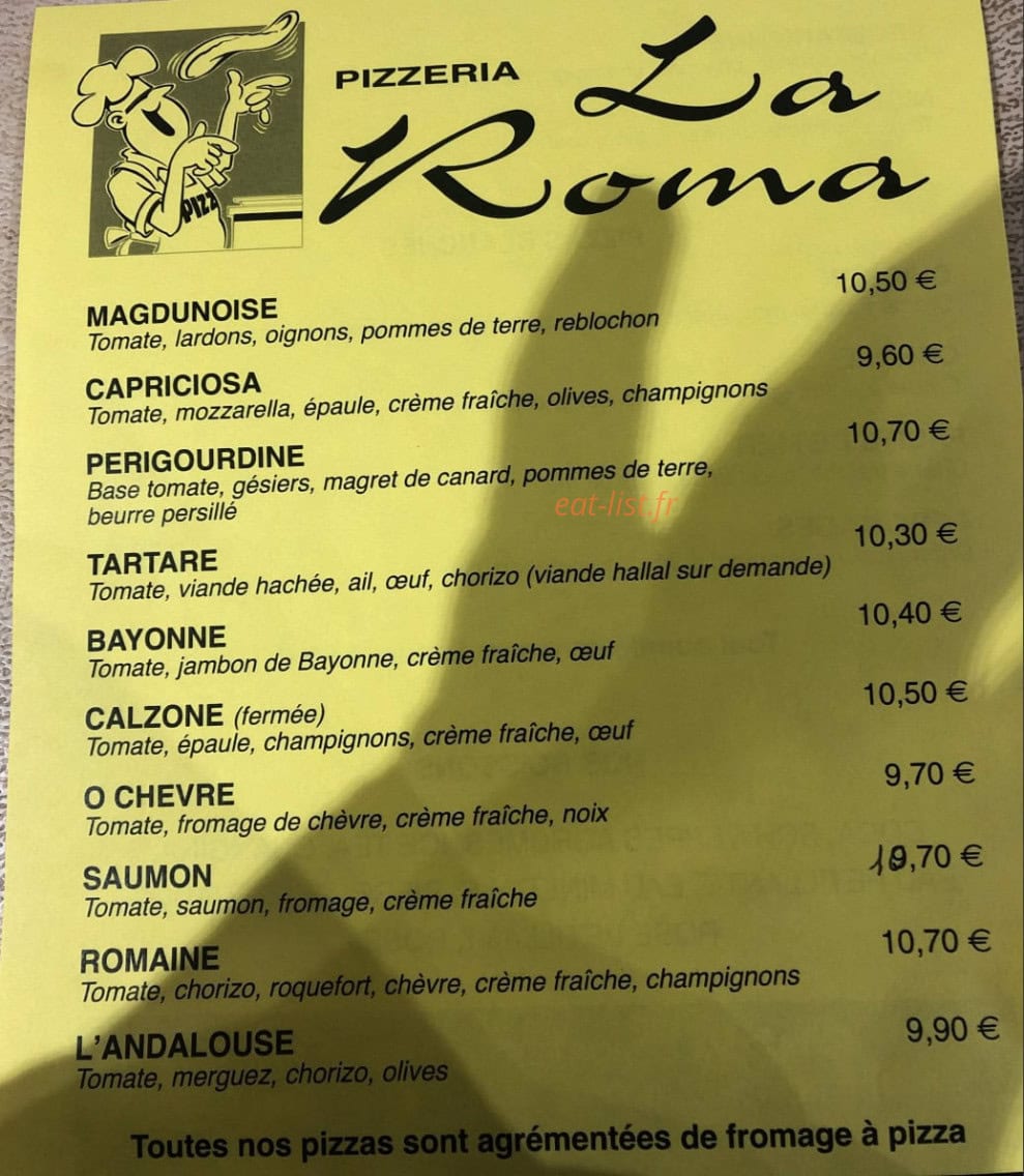 La Roma — carte page 1