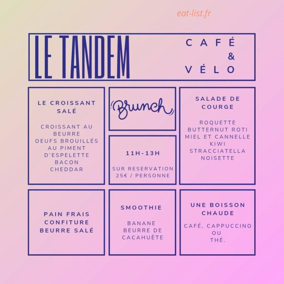 Le Tandem — carte page 1