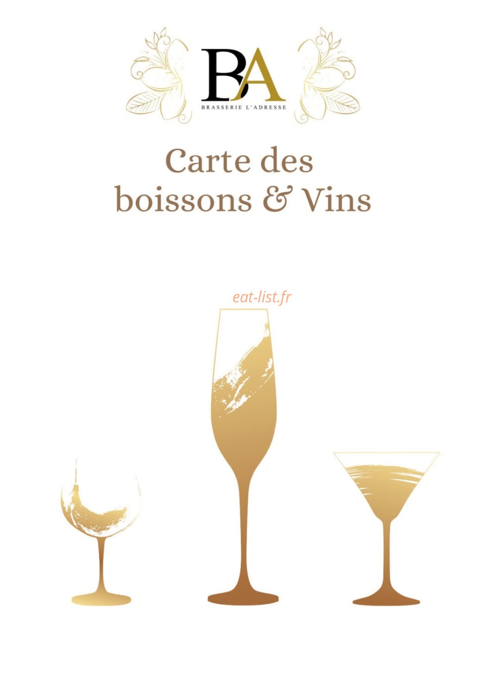 Brasserie l'Adresse — carte page 3