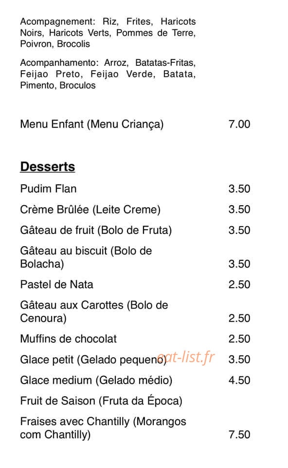 La Cuisine d´Anita — carte page 4