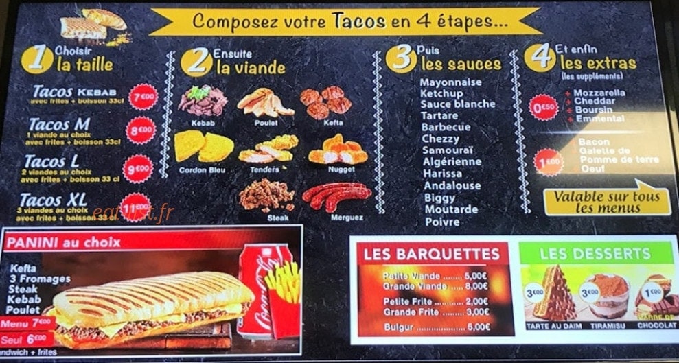Adana Kebab — carte page 3