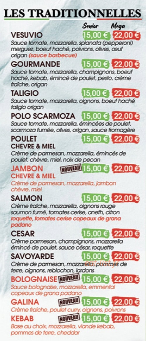 Casa di pizza — carte page 3