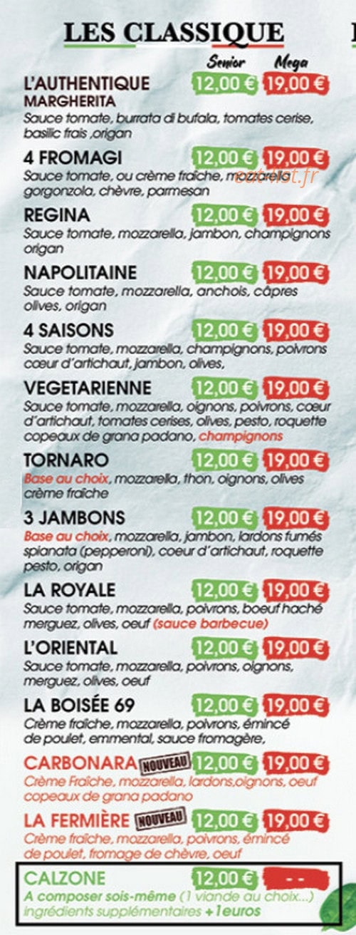 Casa di pizza — carte page 2