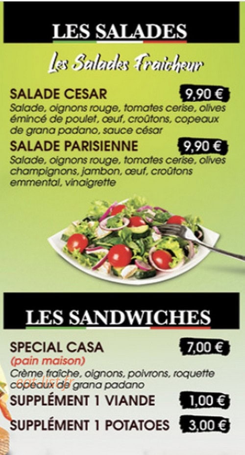 Casa di pizza — carte page 5