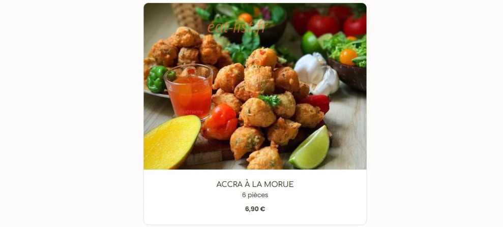 Queen's food — carte page 2