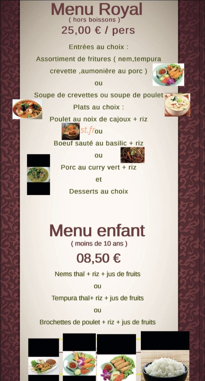 A la cuisine thai — carte page 2