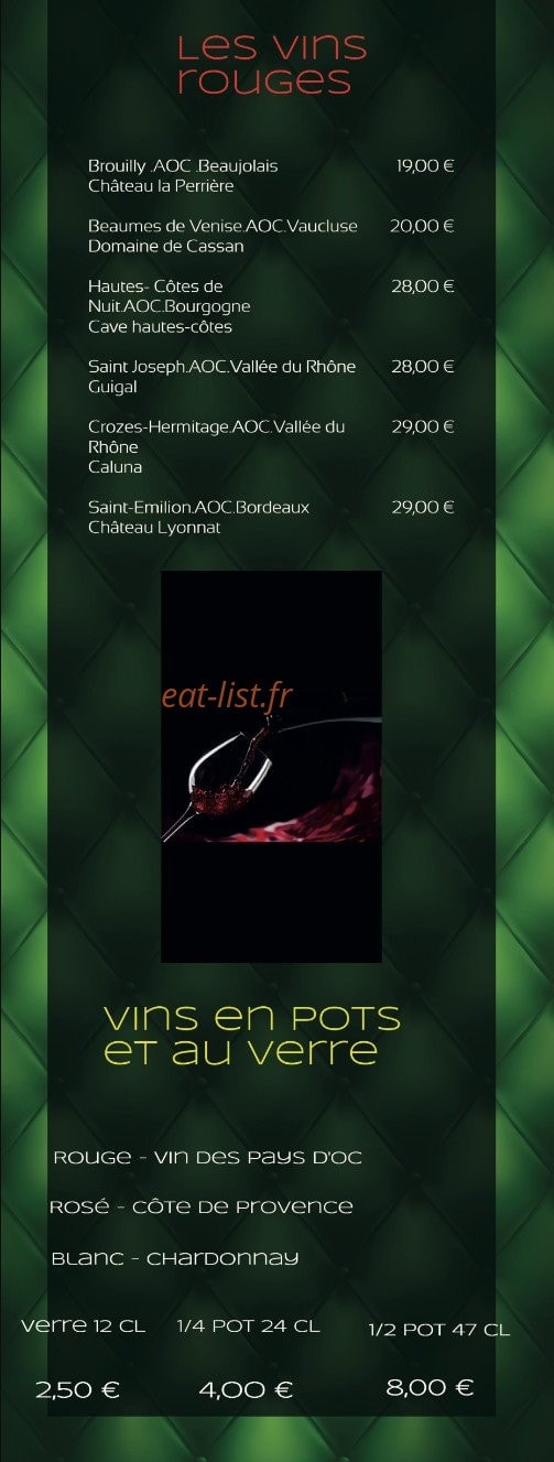 A la cuisine thai — carte page 9