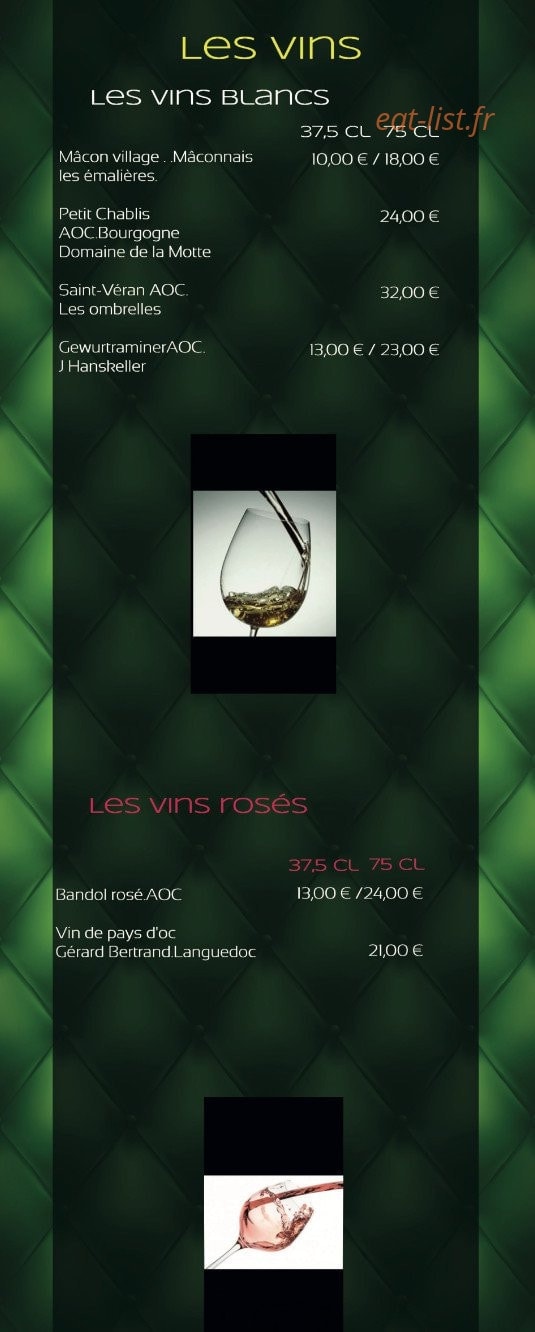 A la cuisine thai — carte page 8