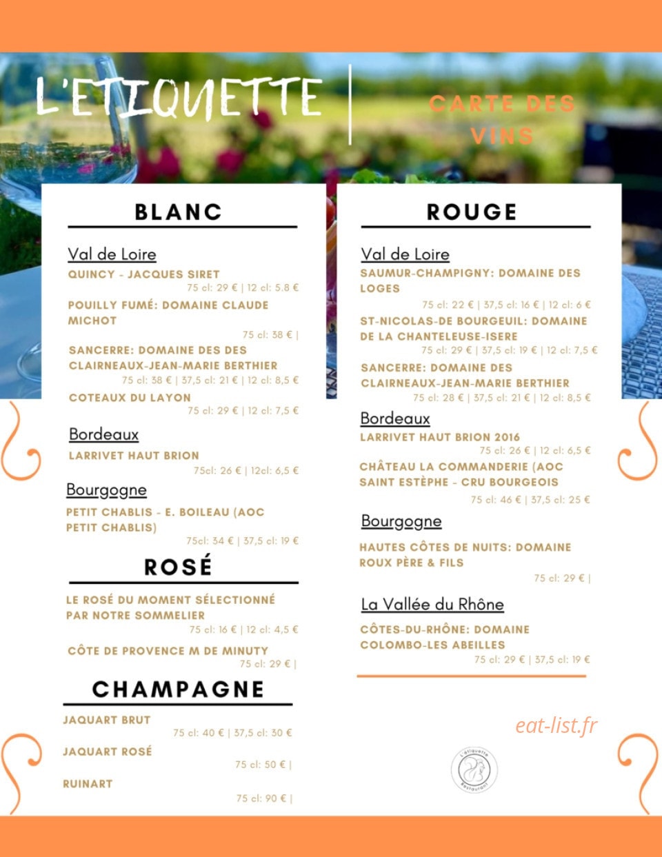 L'Étiquette — carte page 2