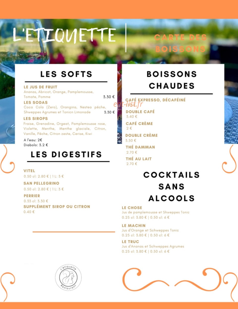 L'Étiquette — carte page 4