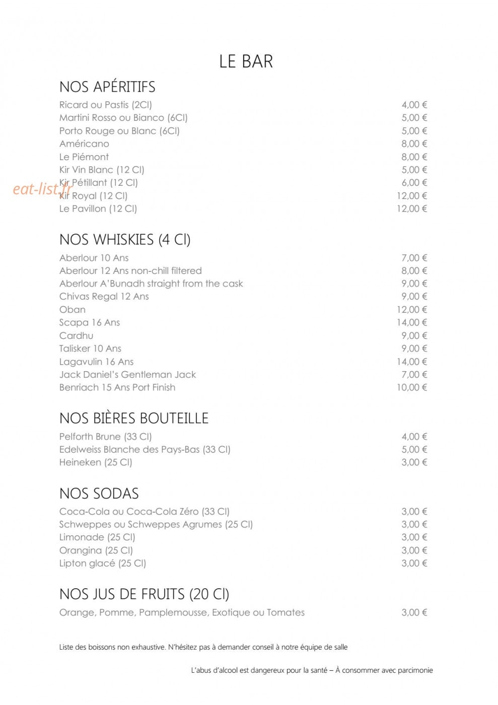 Ô Deux Sens — carte page 2