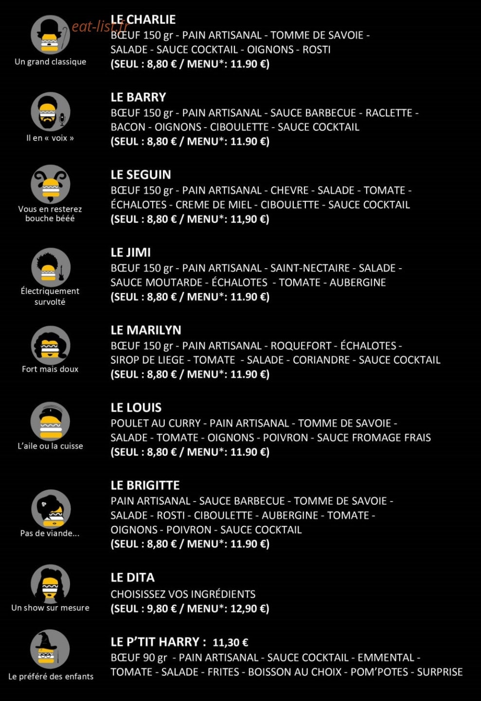 L'Art En Burger — carte page 2