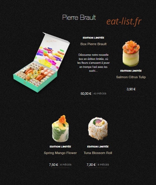 Sushi Shop — carte page 2