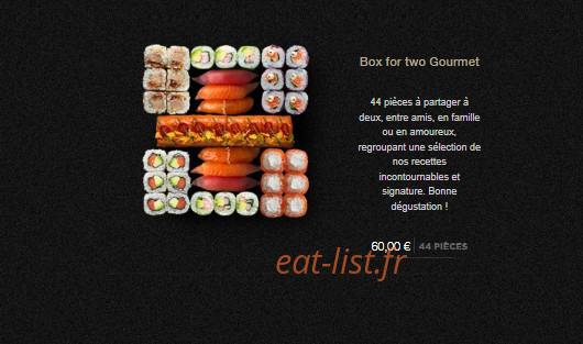 Sushi Shop — carte page 9