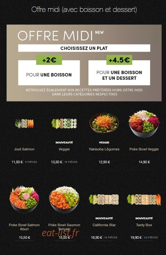 Sushi Shop — carte page 10